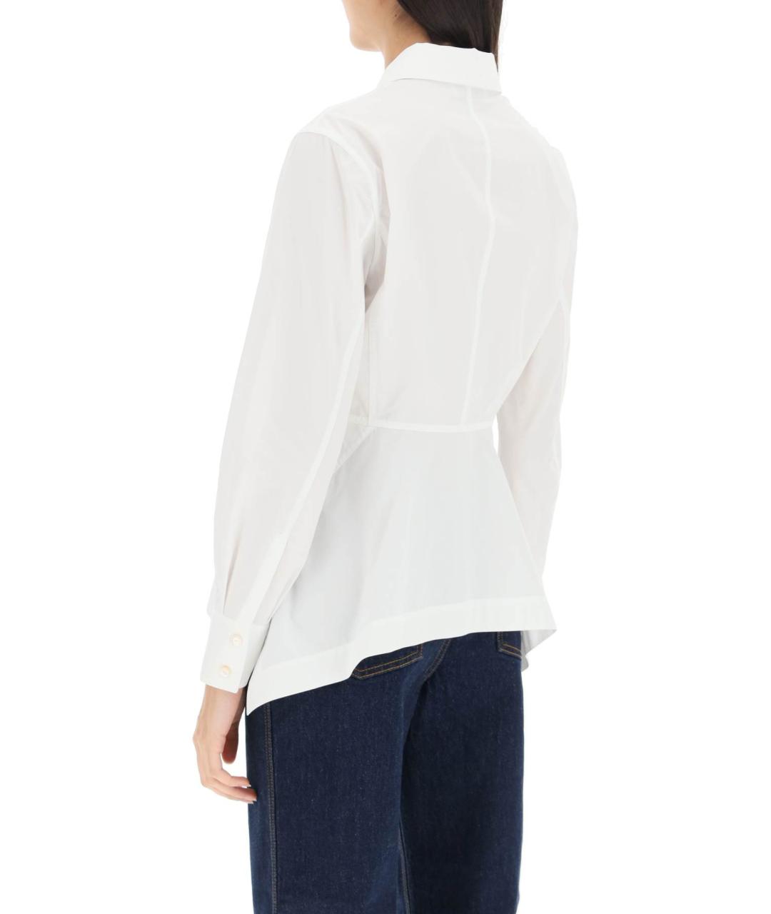 TORY BURCH Белая хлопковая рубашка, фото 3