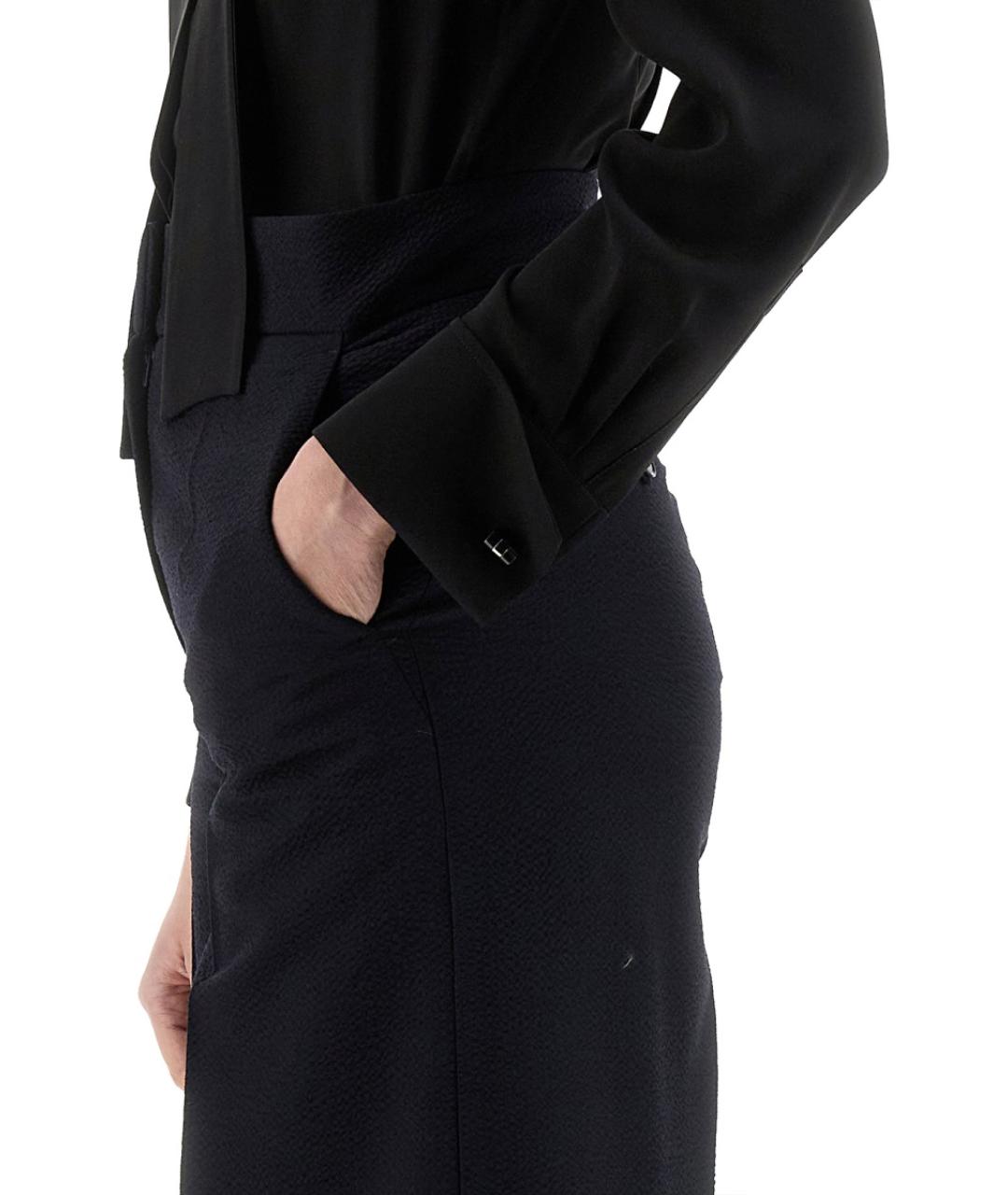 MAX MARA Черная шелковая рубашка, фото 4