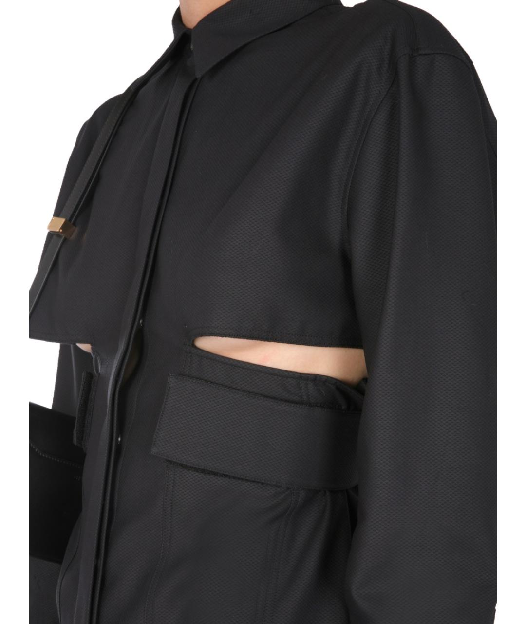 GIVENCHY Черное хлопковое повседневное платье, фото 4