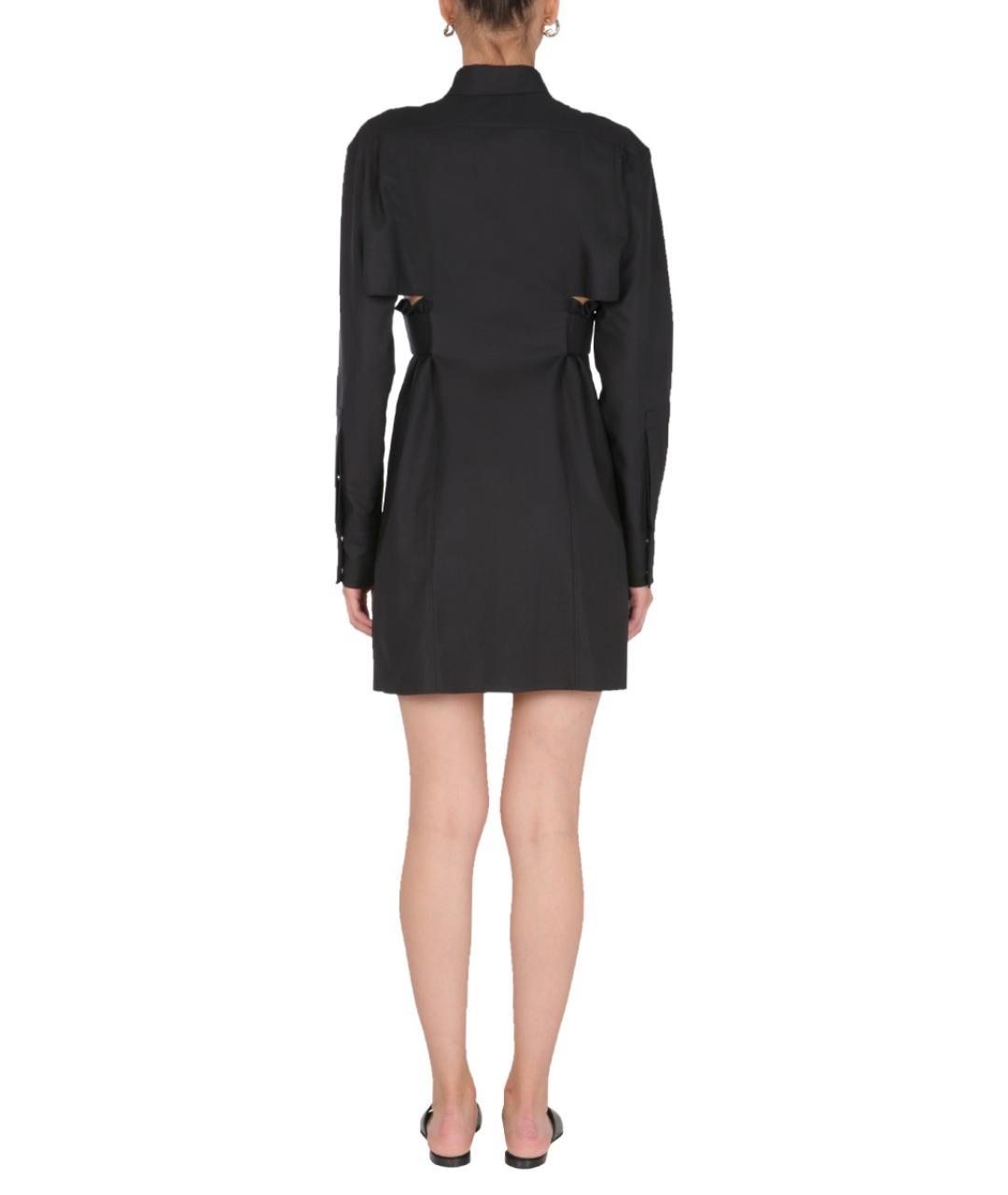 GIVENCHY Черное хлопковое повседневное платье, фото 3