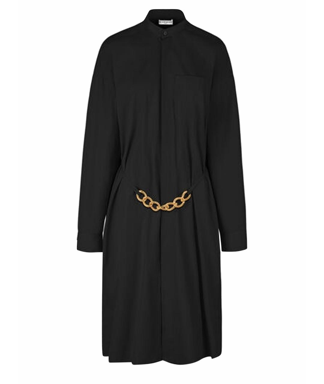 GIVENCHY Черное хлопковое повседневное платье, фото 1
