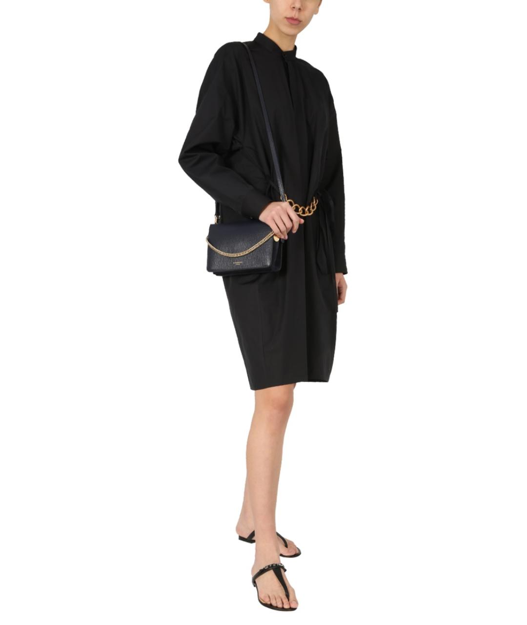 GIVENCHY Черное хлопковое повседневное платье, фото 3