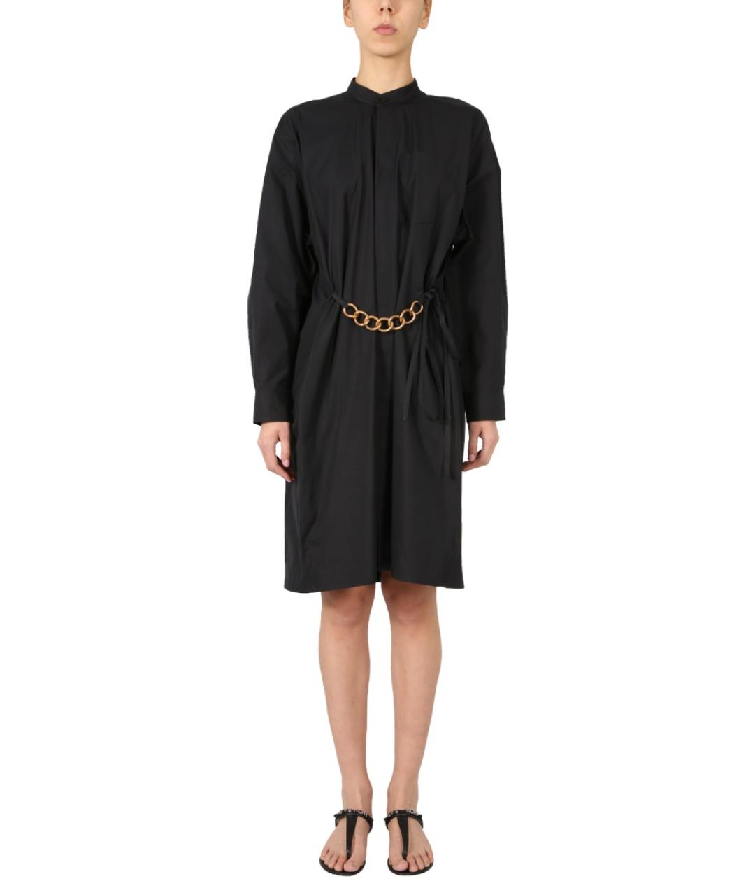 GIVENCHY Черное хлопковое повседневное платье, фото 2