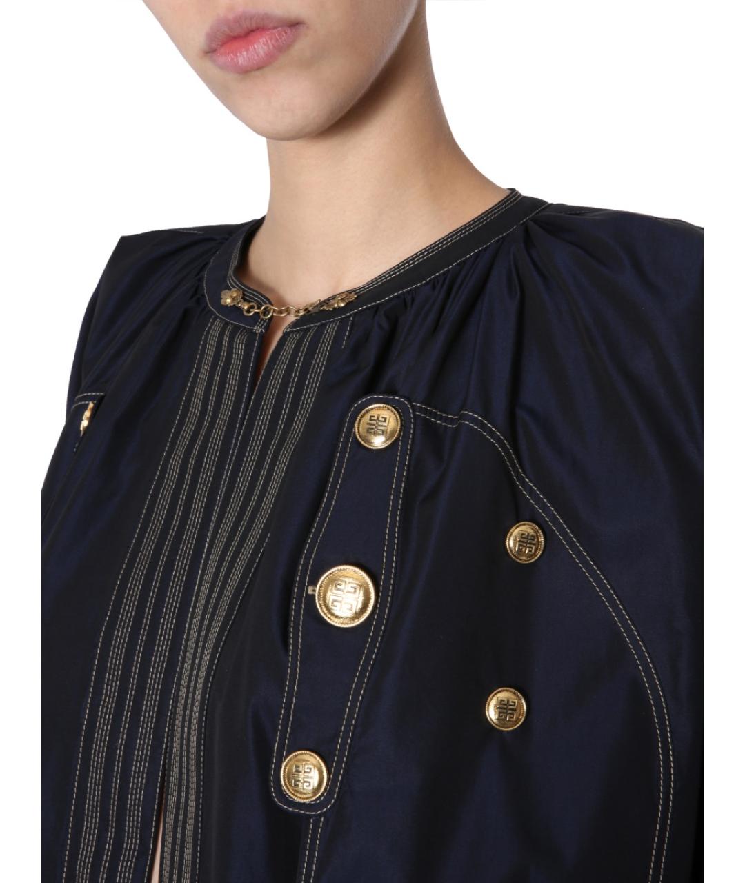 GIVENCHY Синее хлопковое повседневное платье, фото 4