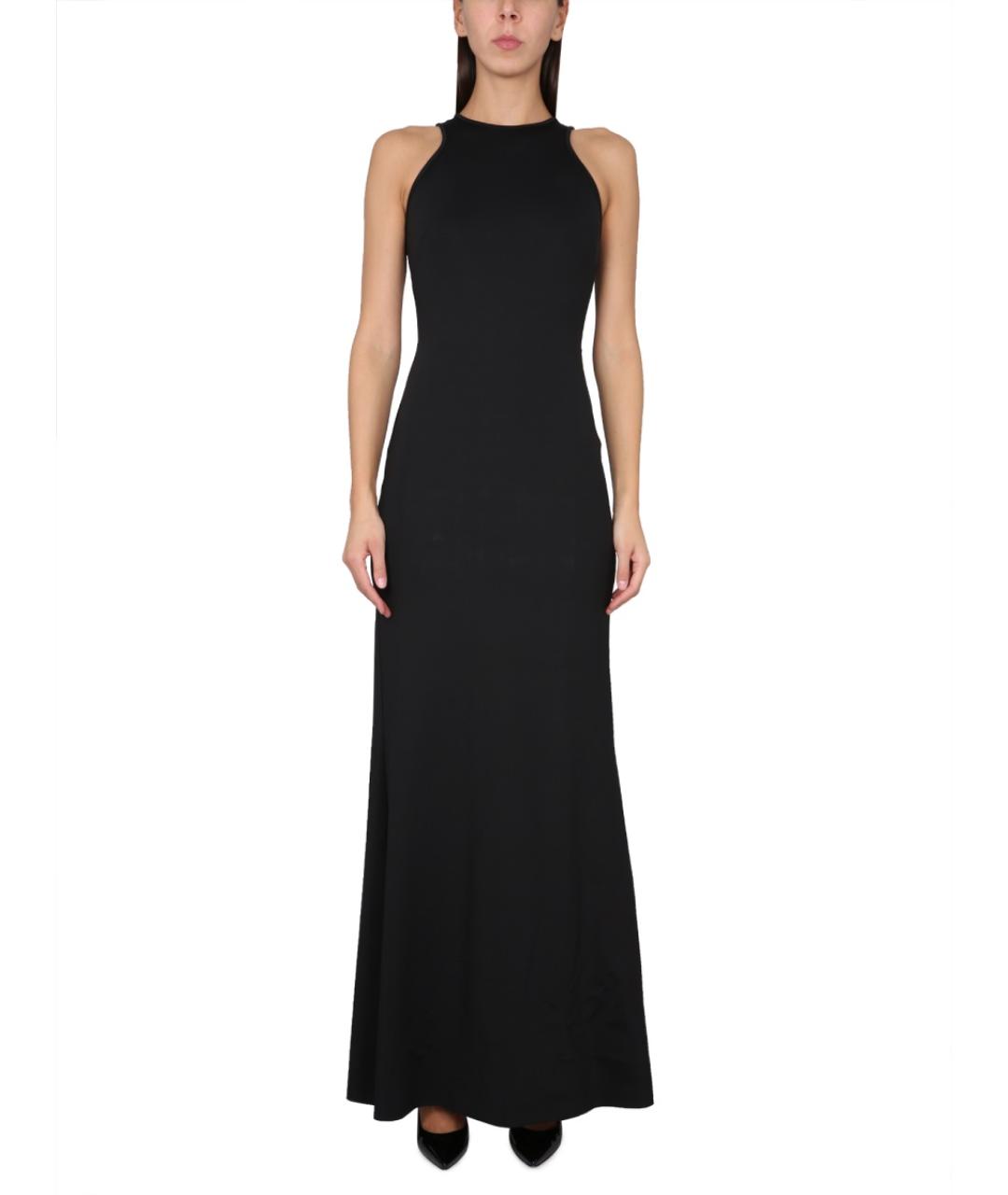 MAX MARA Черное полиамидовое повседневное платье, фото 1