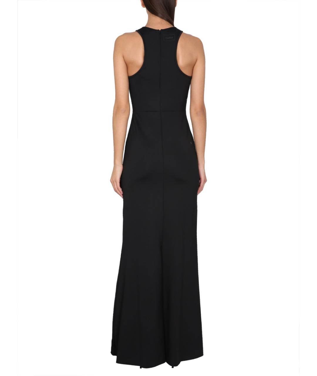 MAX MARA Черное полиамидовое повседневное платье, фото 3