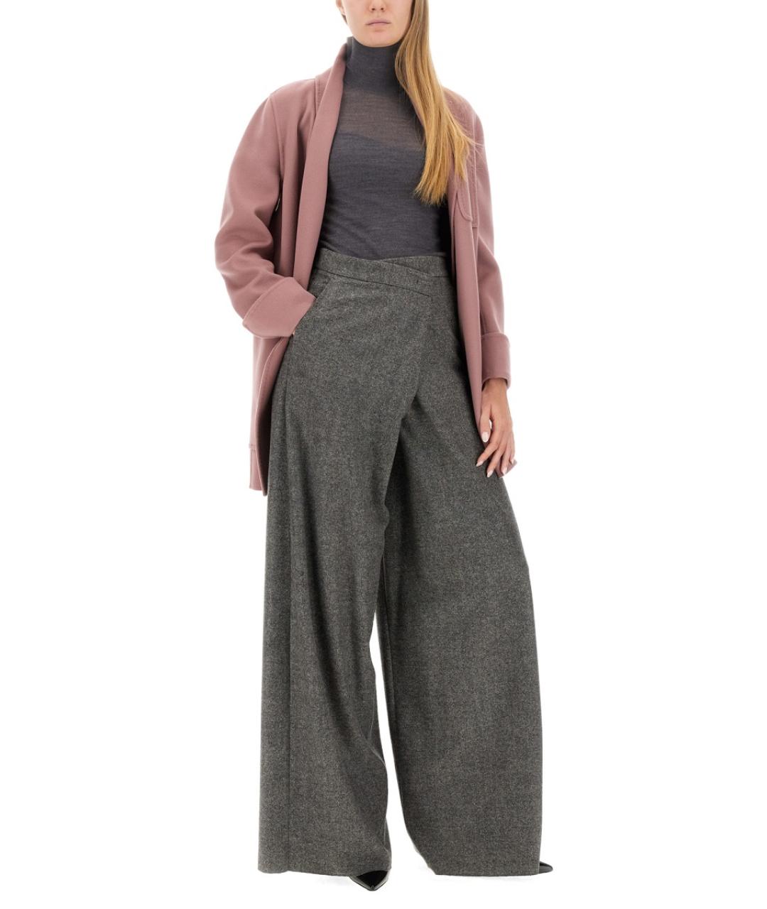 MAX MARA Розовое шерстяное пальто, фото 2