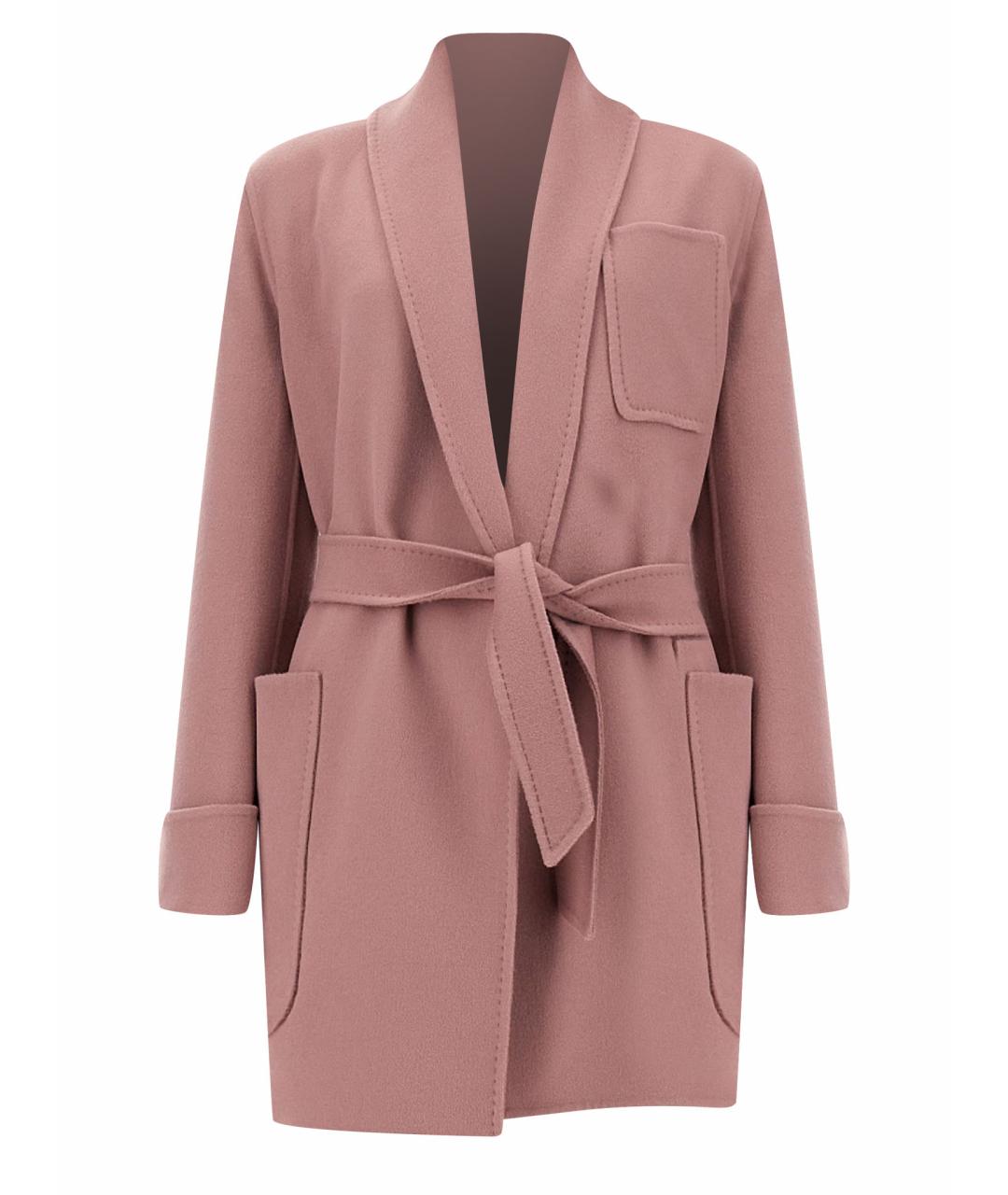MAX MARA Розовое шерстяное пальто, фото 1