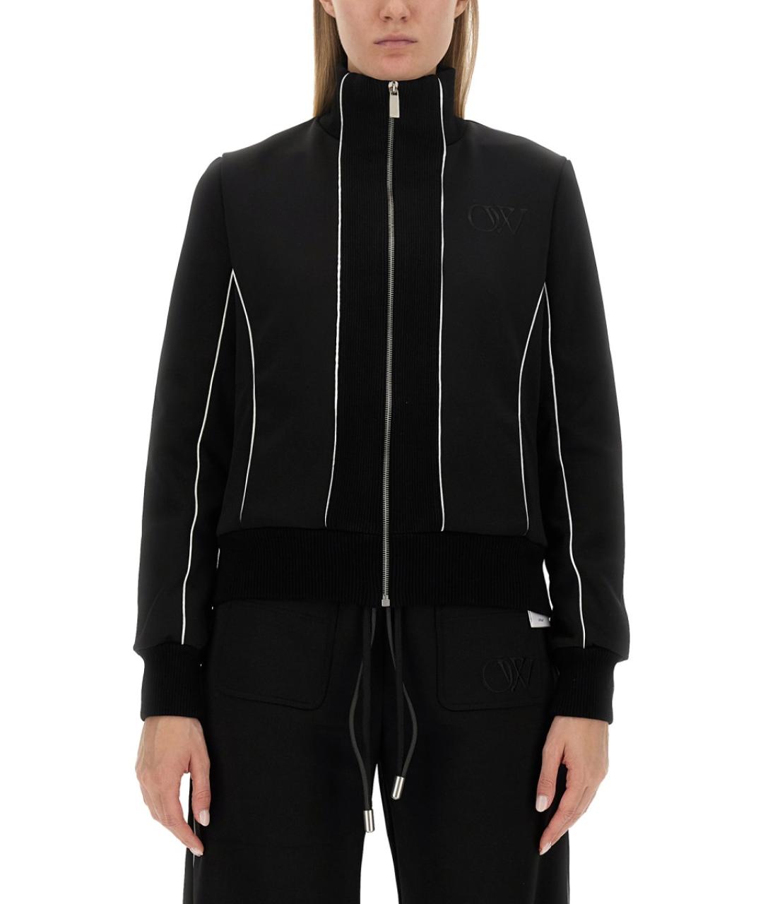 OFF-WHITE Черная полиэстеровая куртка, фото 2