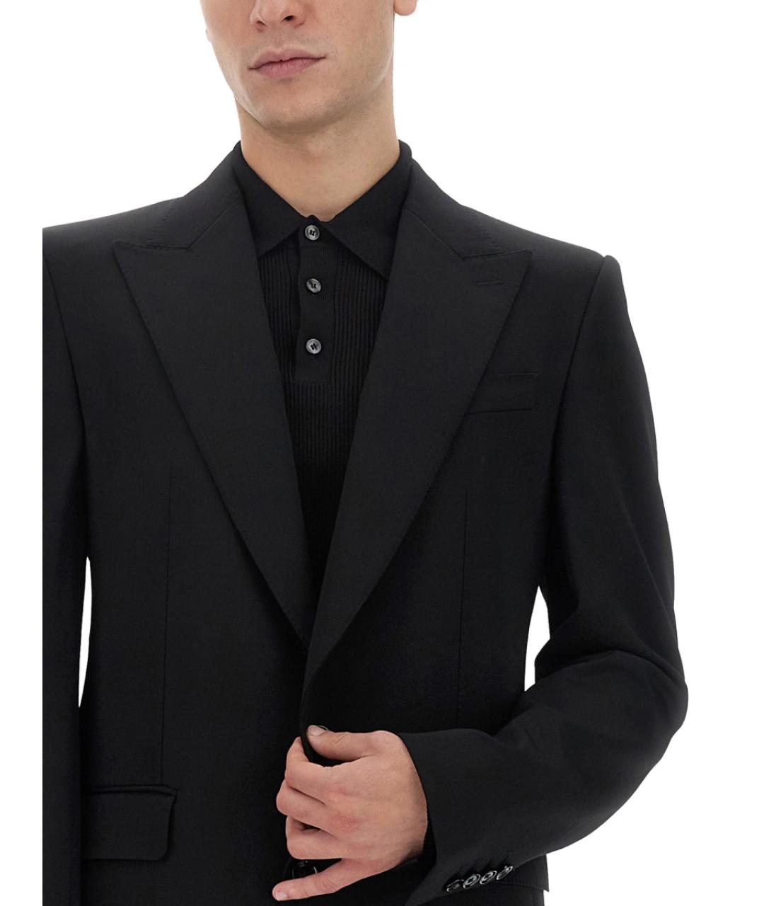 DOLCE&GABBANA Черная шерстяная куртка, фото 4