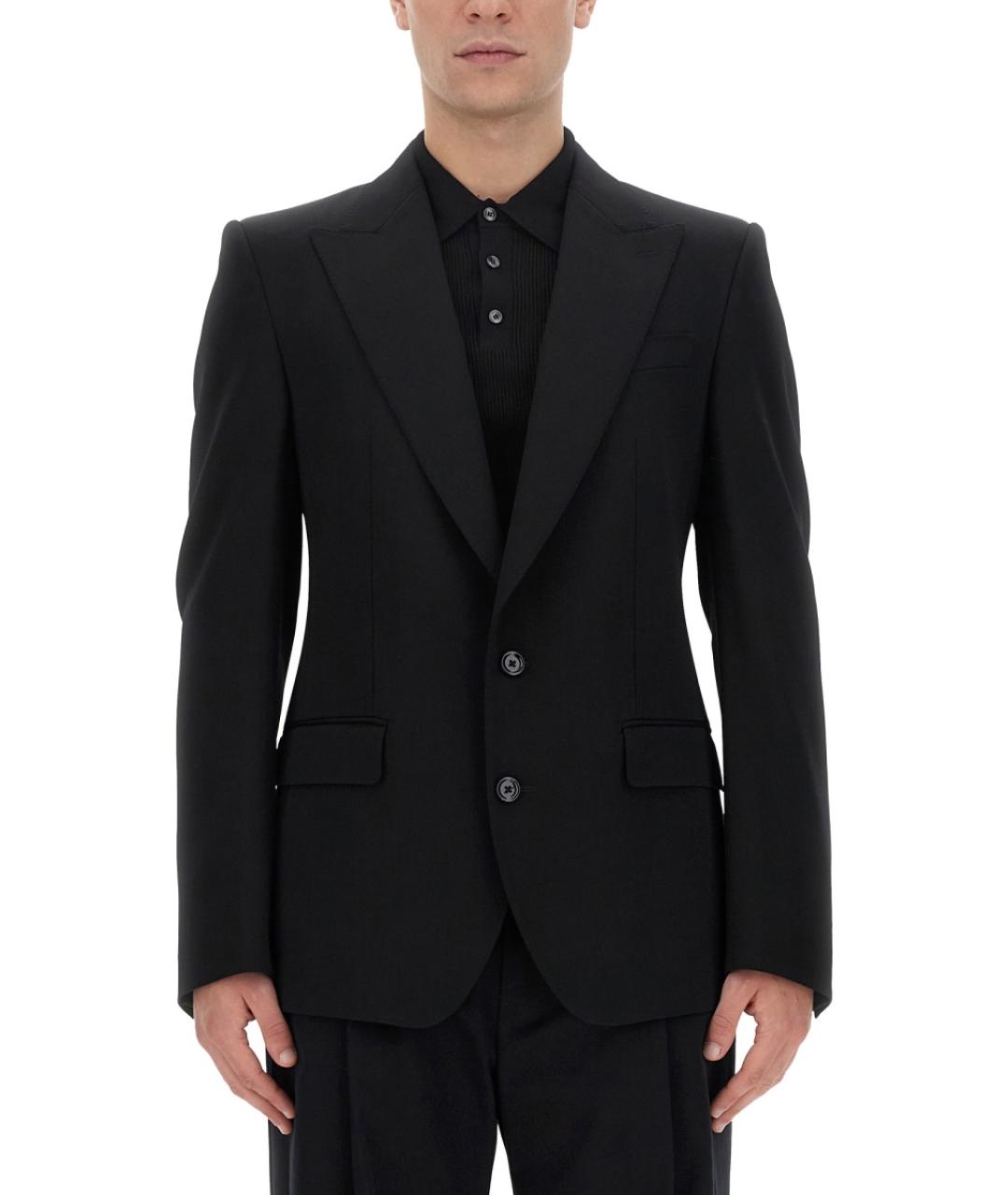 DOLCE&GABBANA Черная шерстяная куртка, фото 1