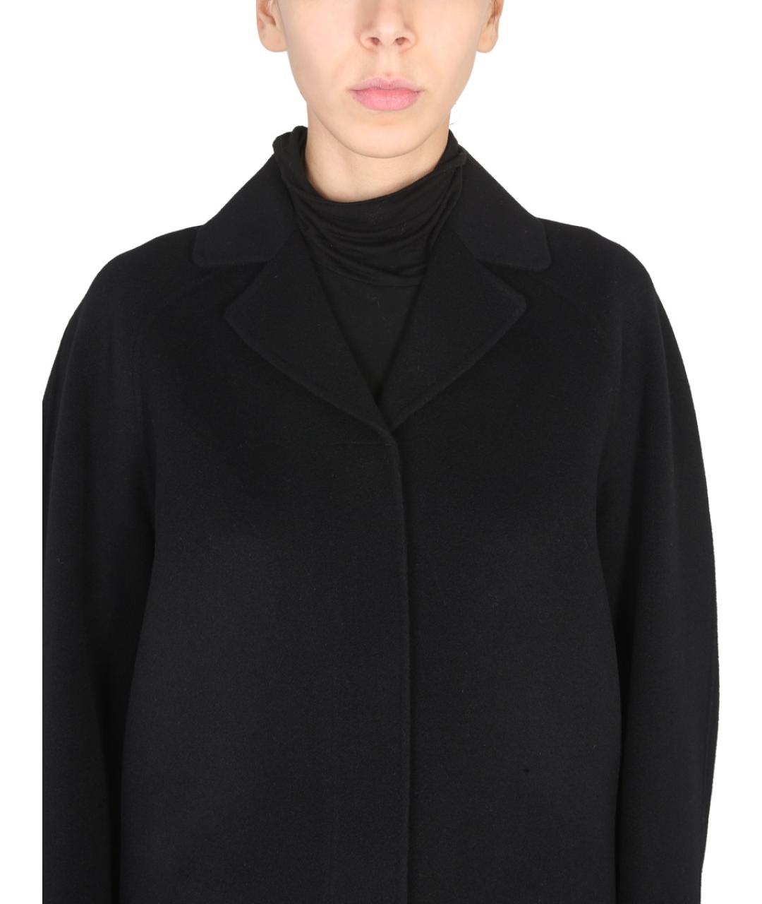 MAX MARA Черное шерстяное пальто, фото 4