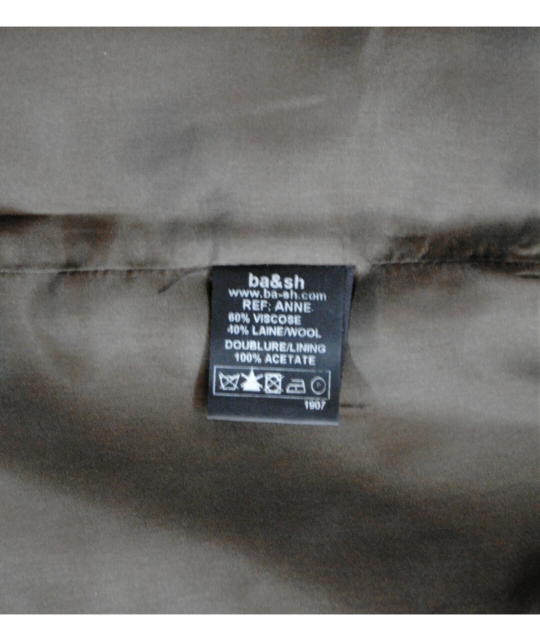 BA&SH Серая шерстяная юбка миди, фото 4