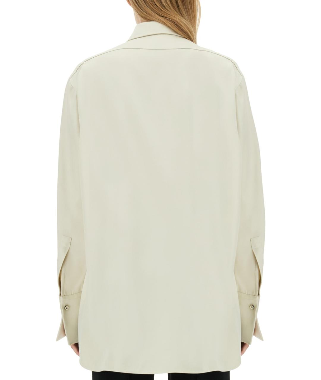 JIL SANDER Белая вискозная рубашка, фото 3