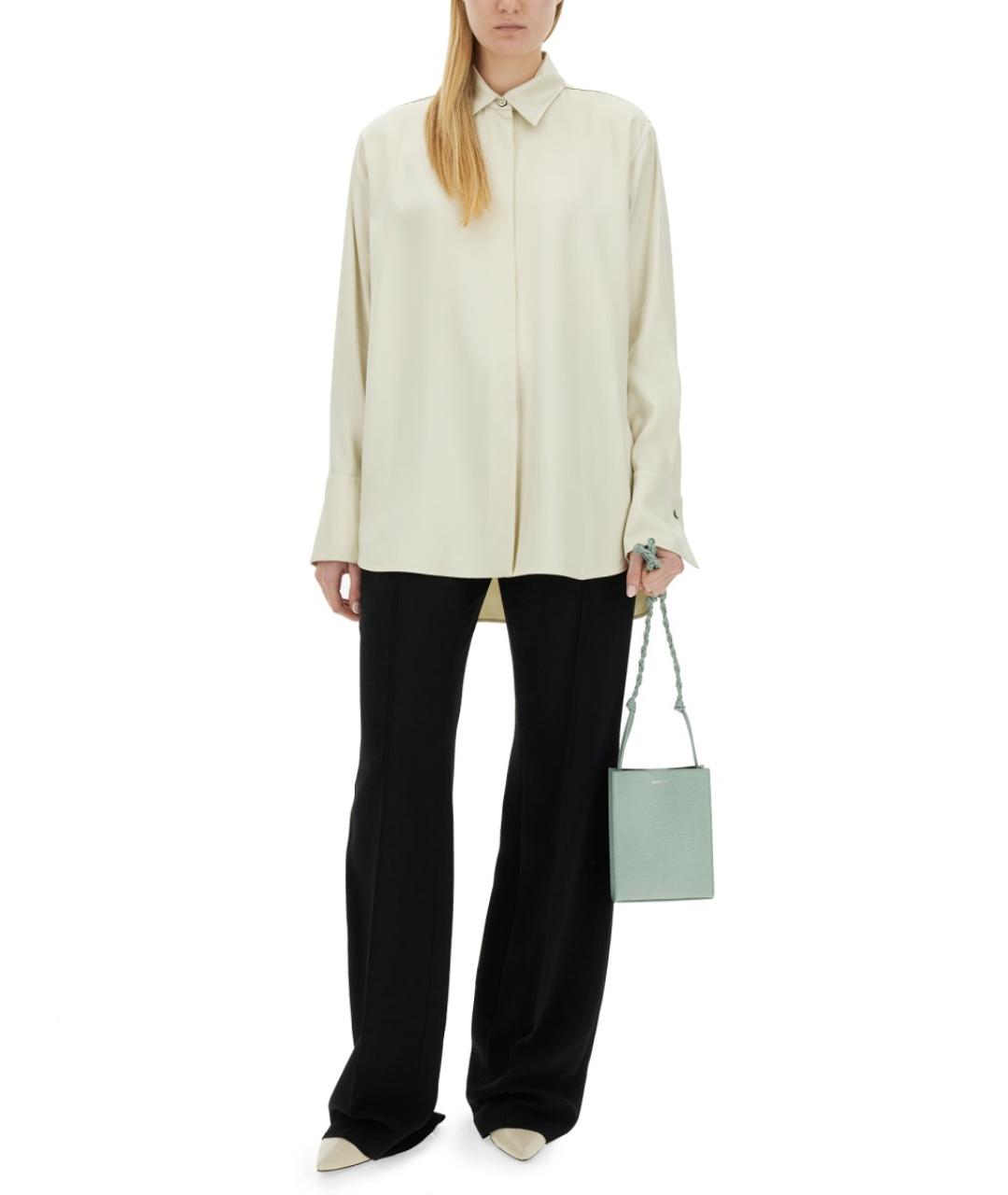 JIL SANDER Белая вискозная рубашка, фото 2