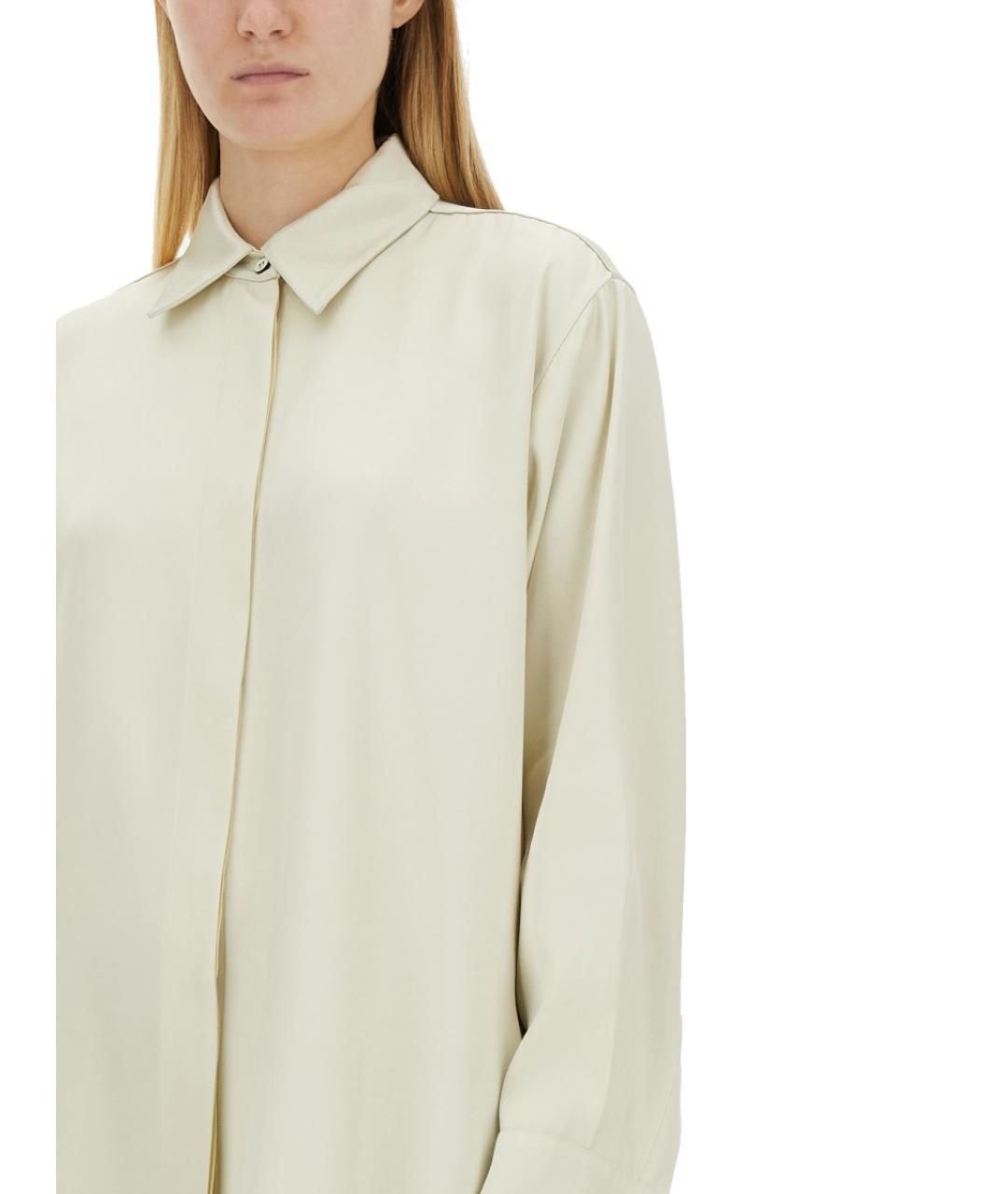 JIL SANDER Белая вискозная рубашка, фото 4