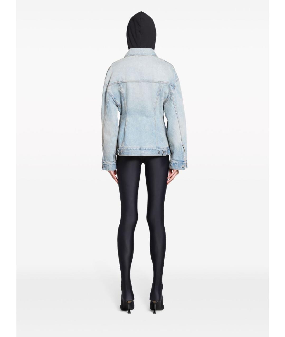 BALENCIAGA Голубая хлопковая куртка, фото 5