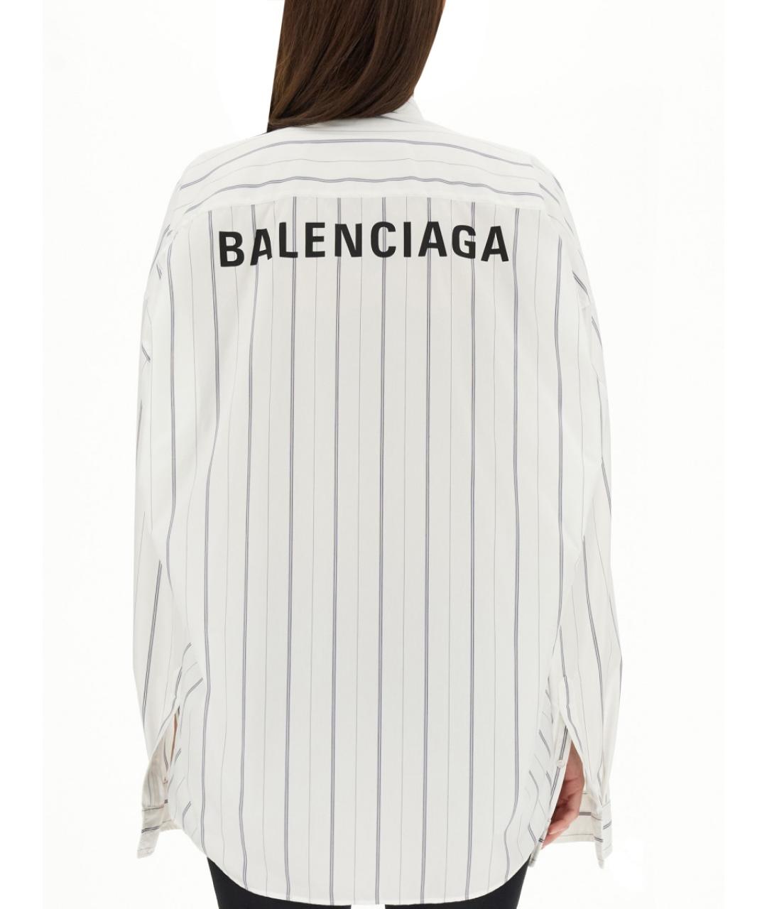 BALENCIAGA Белая хлопковая рубашка, фото 3