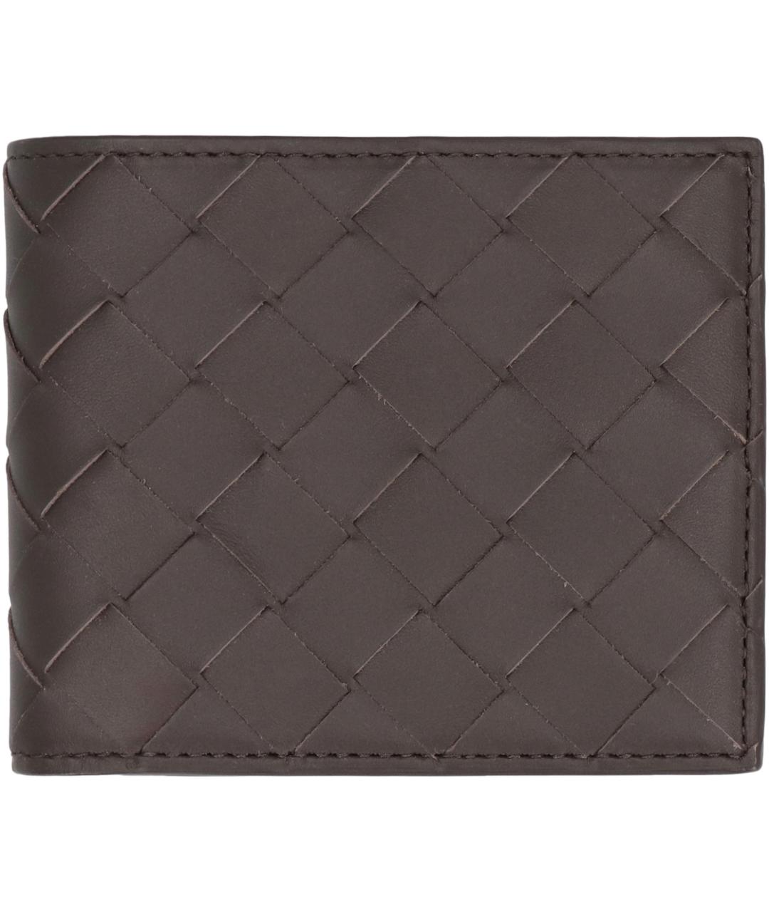 BOTTEGA VENETA Коричневый кожаный кошелек, фото 2