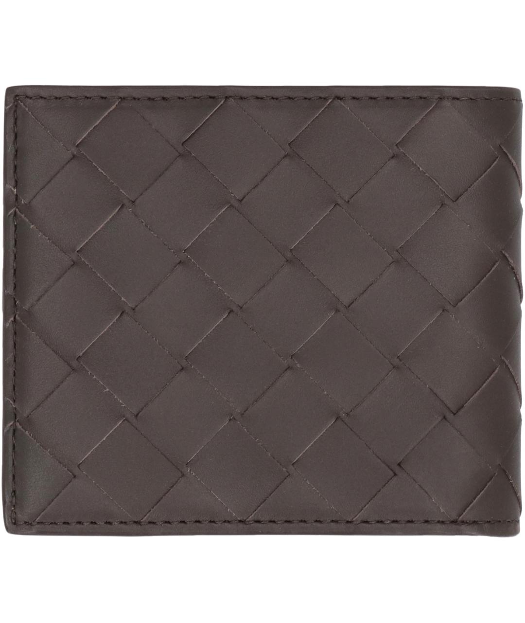 BOTTEGA VENETA Коричневый кожаный кошелек, фото 3