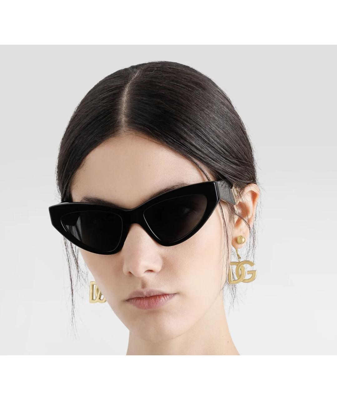 DOLCE&GABBANA Золотые металлические серьги, фото 6