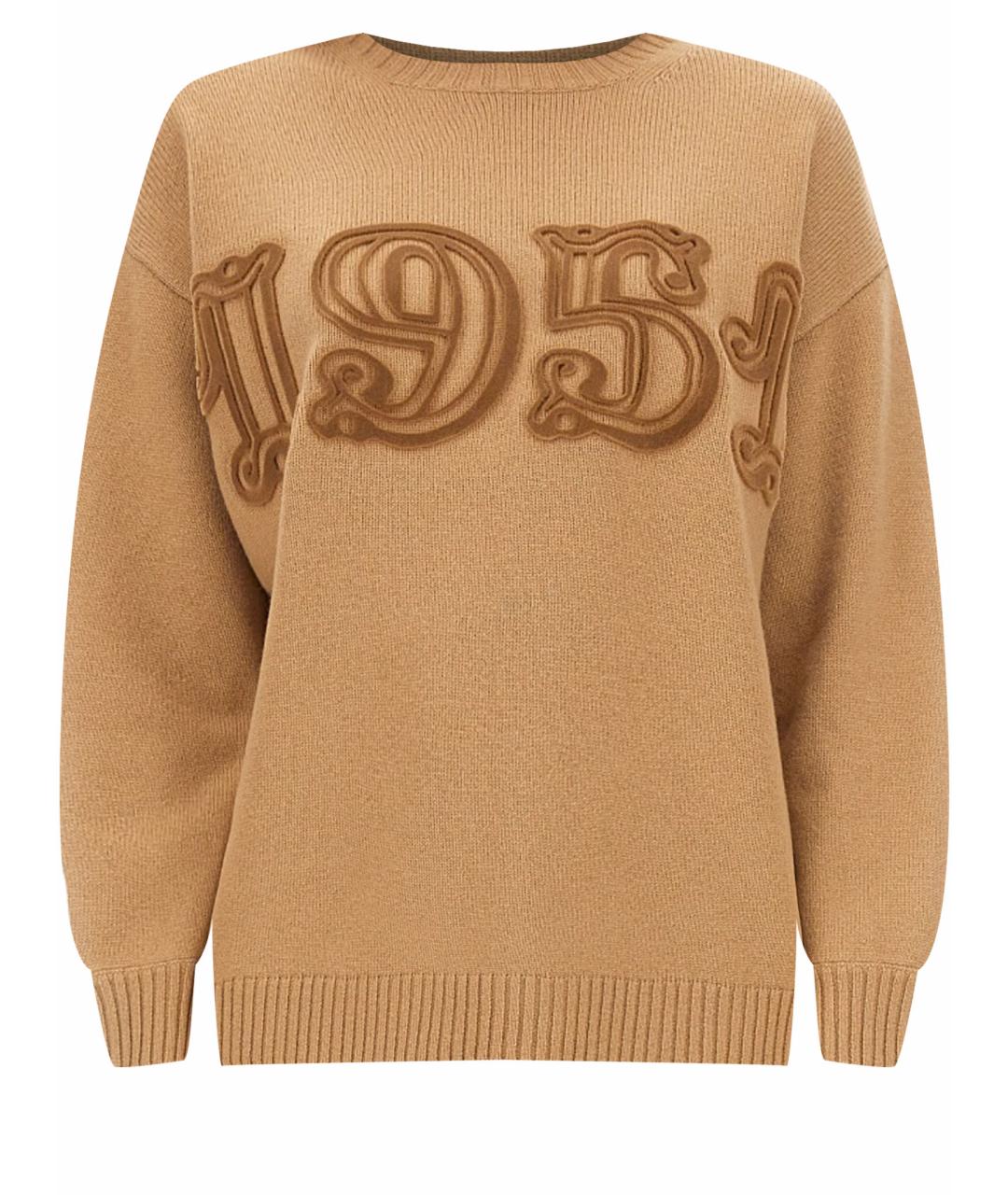 MAX MARA Бежевый шерстяной джемпер / свитер, фото 1