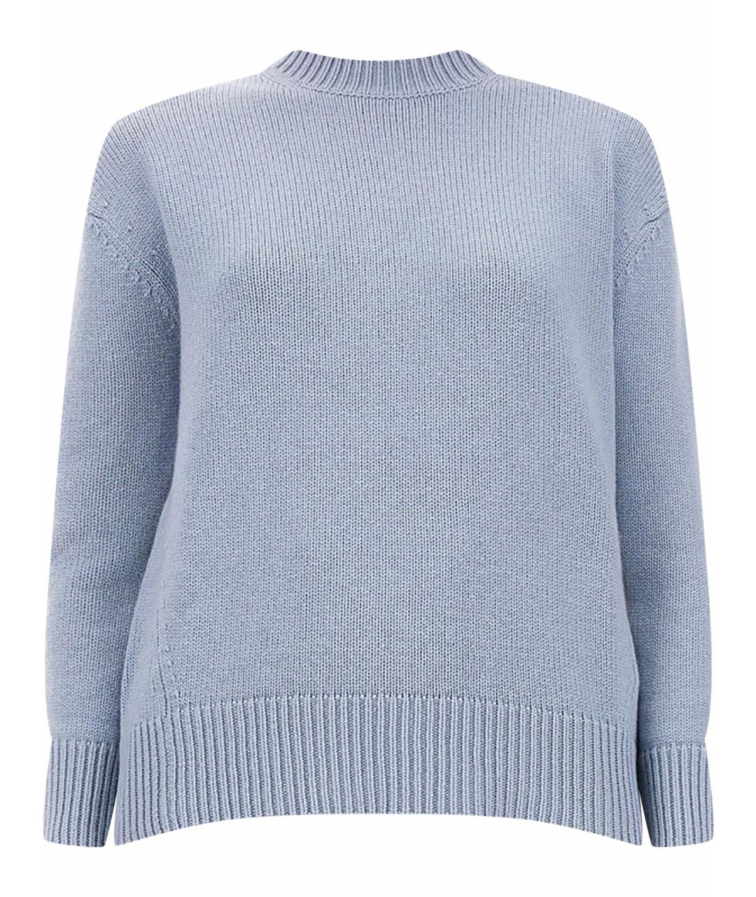 'S MAX MARA Голубой шерстяной джемпер / свитер, фото 1
