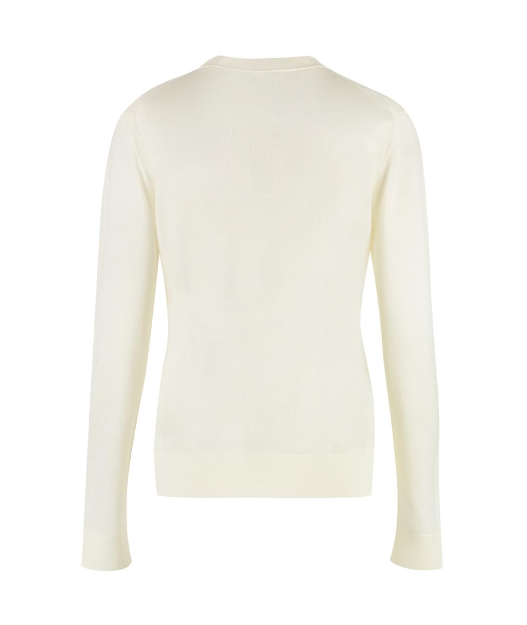 TORY BURCH Бежевый шерстяной кардиган, фото 2