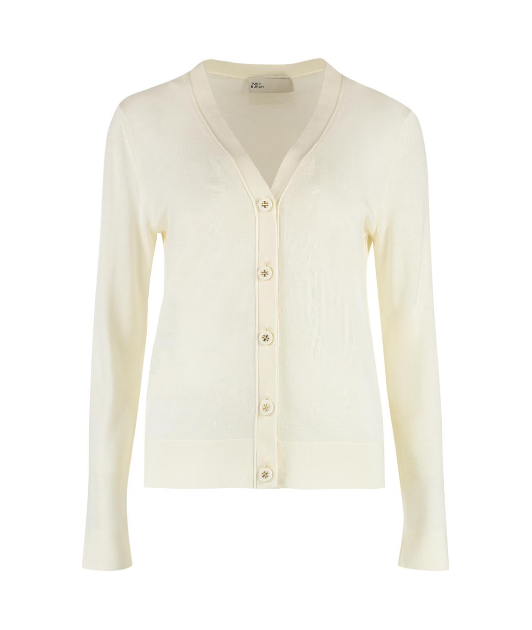 TORY BURCH Бежевый шерстяной кардиган, фото 1