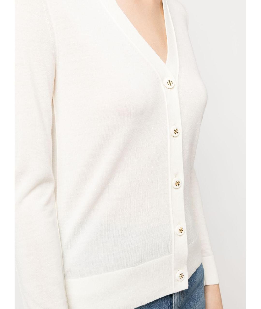 TORY BURCH Бежевый шерстяной кардиган, фото 3
