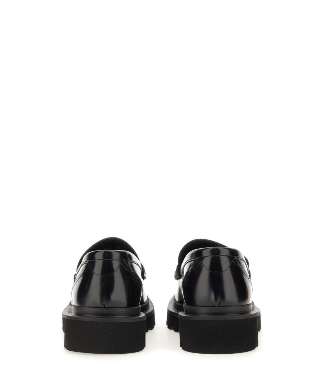 DOLCE&GABBANA Черные кожаные лоферы, фото 3