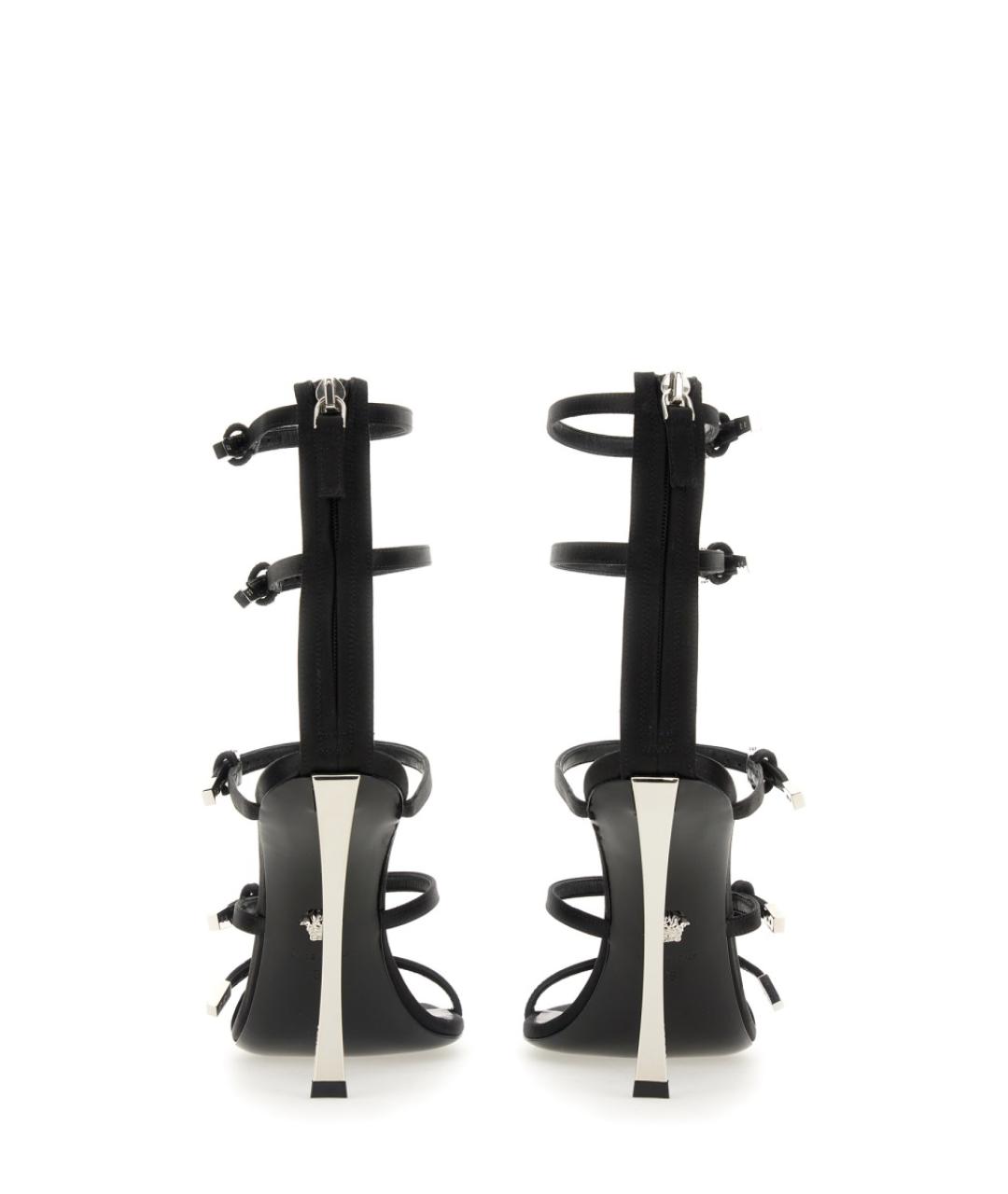 VERSACE Черные кожаные туфли, фото 3