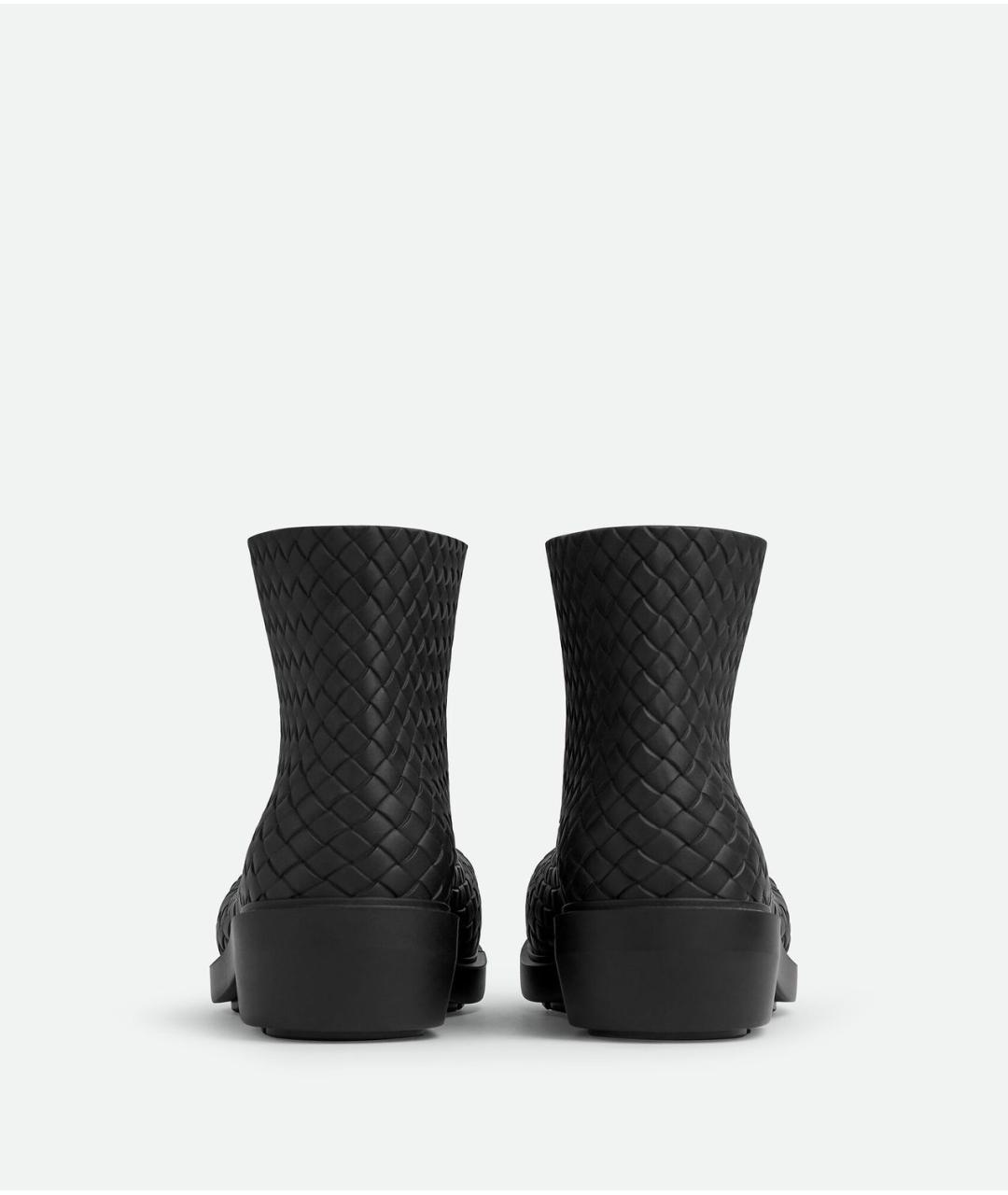 BOTTEGA VENETA Черные резиновые ботинки, фото 3