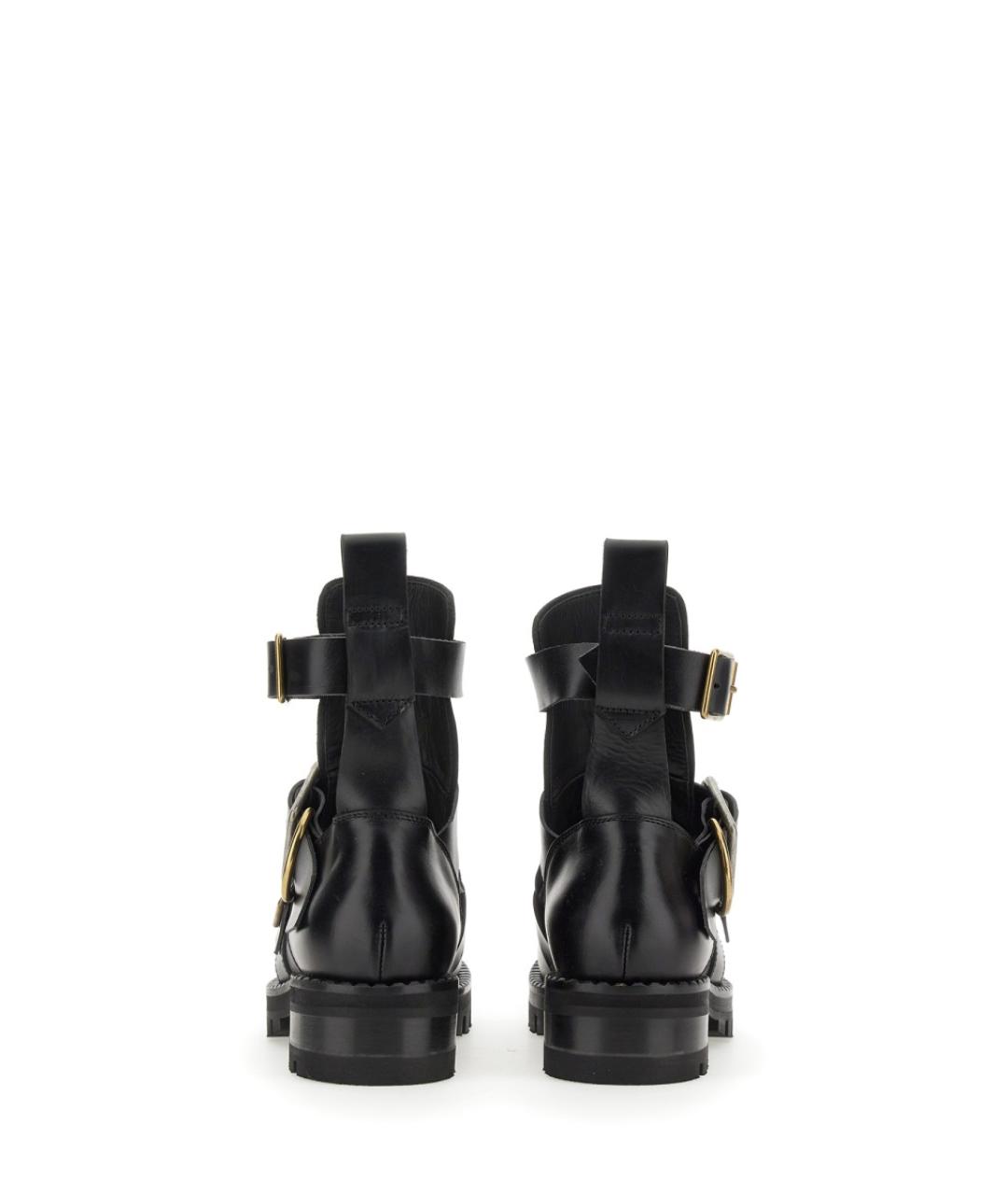 VIVIENNE WESTWOOD Черные кожаные ботинки, фото 3