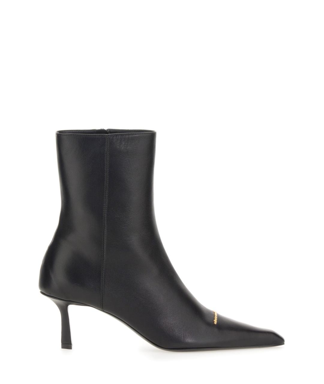 ALEXANDER WANG Черные кожаные ботинки, фото 1