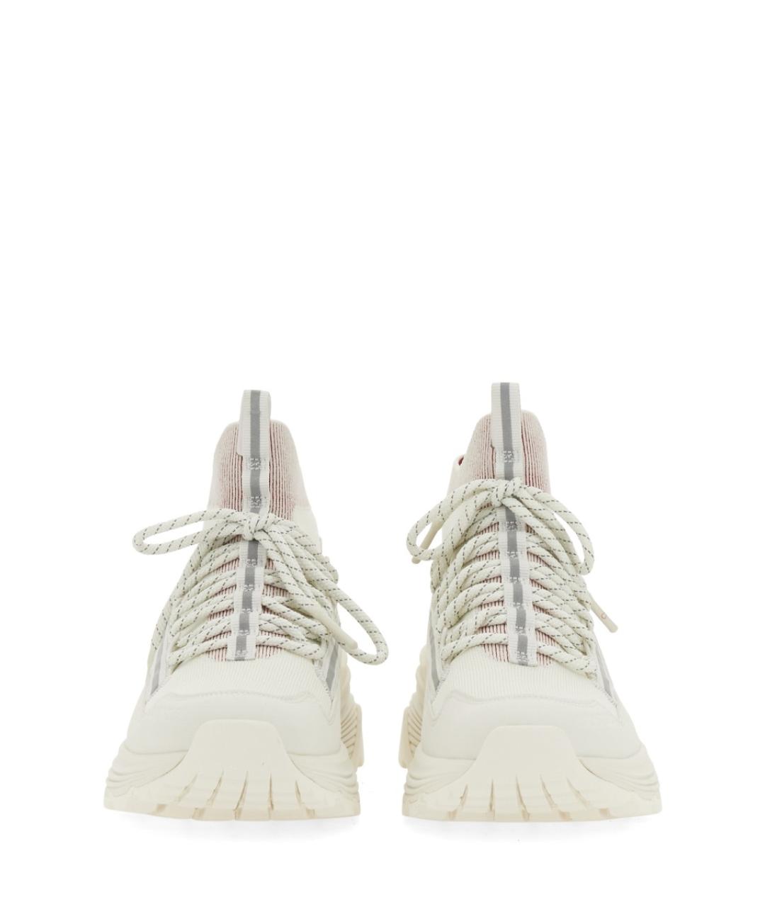 MONCLER Белые синтетические кроссовки, фото 2