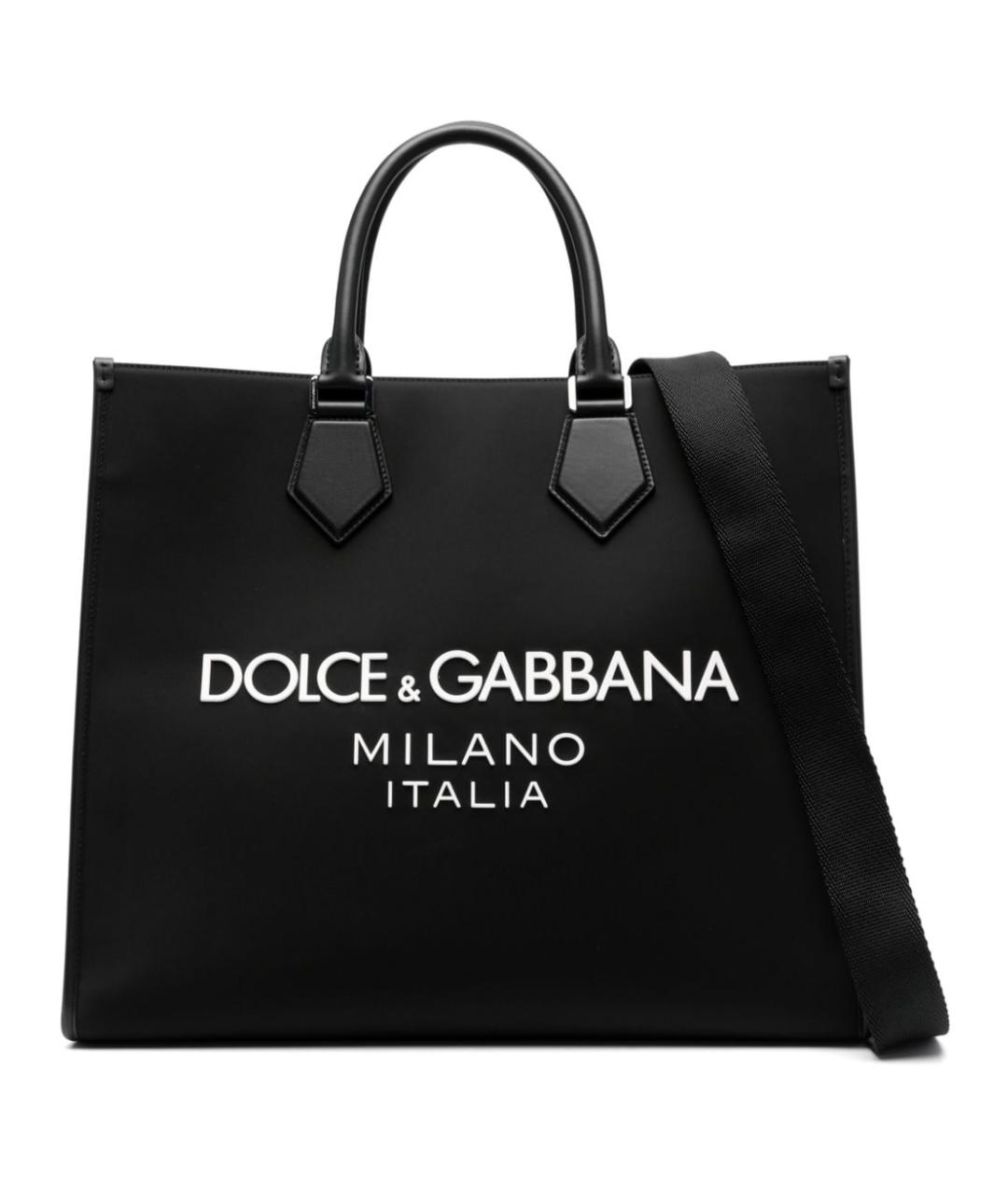 DOLCE&GABBANA Черная синтетическая сумка на плечо, фото 1