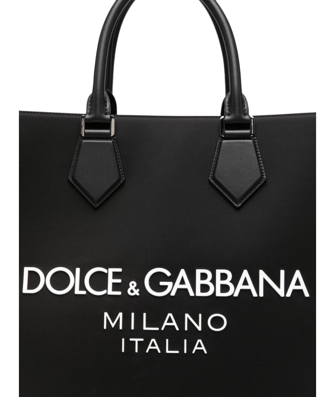 DOLCE&GABBANA Черная синтетическая сумка на плечо, фото 4