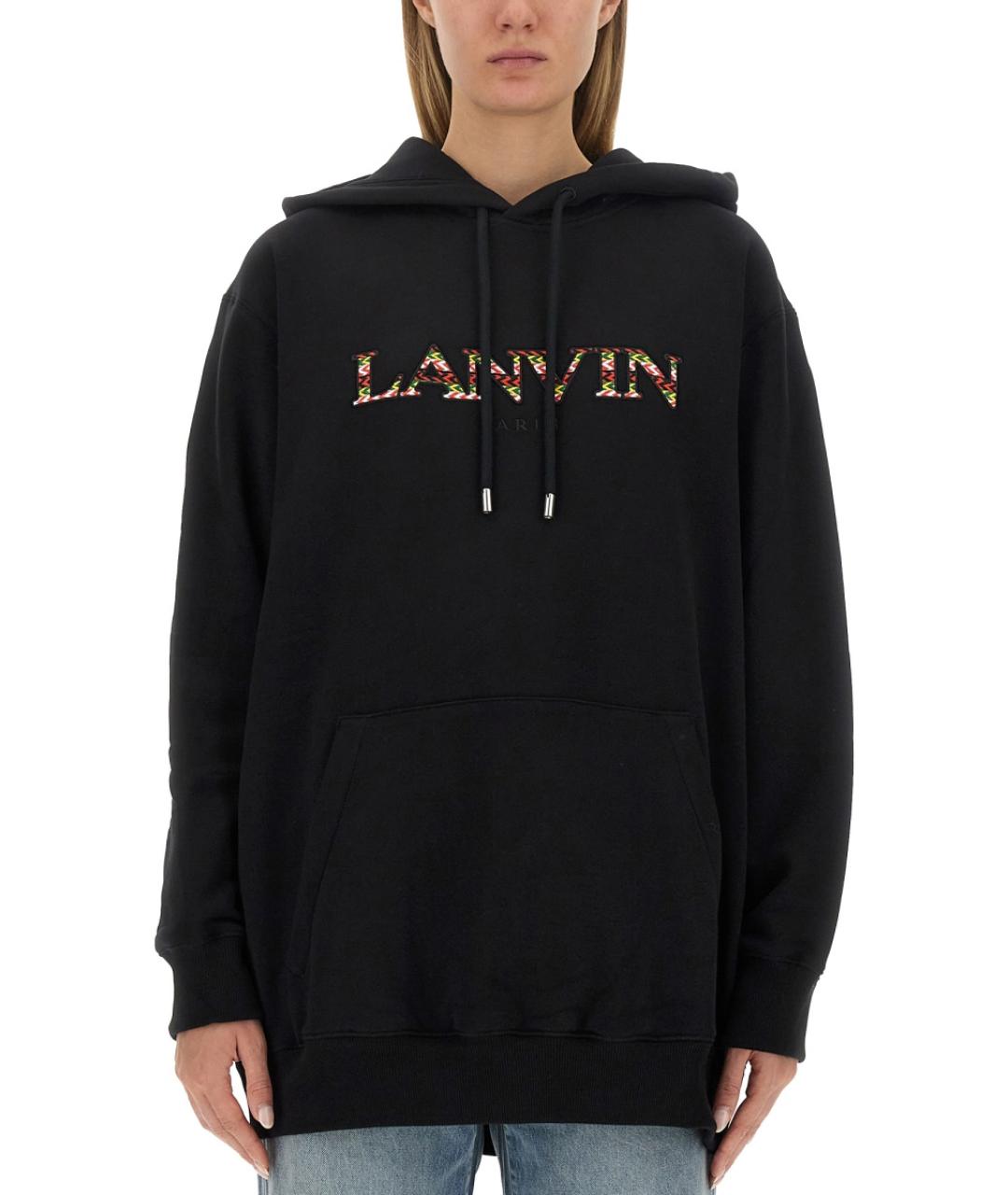 LANVIN Черный хлопковый джемпер / свитер, фото 1