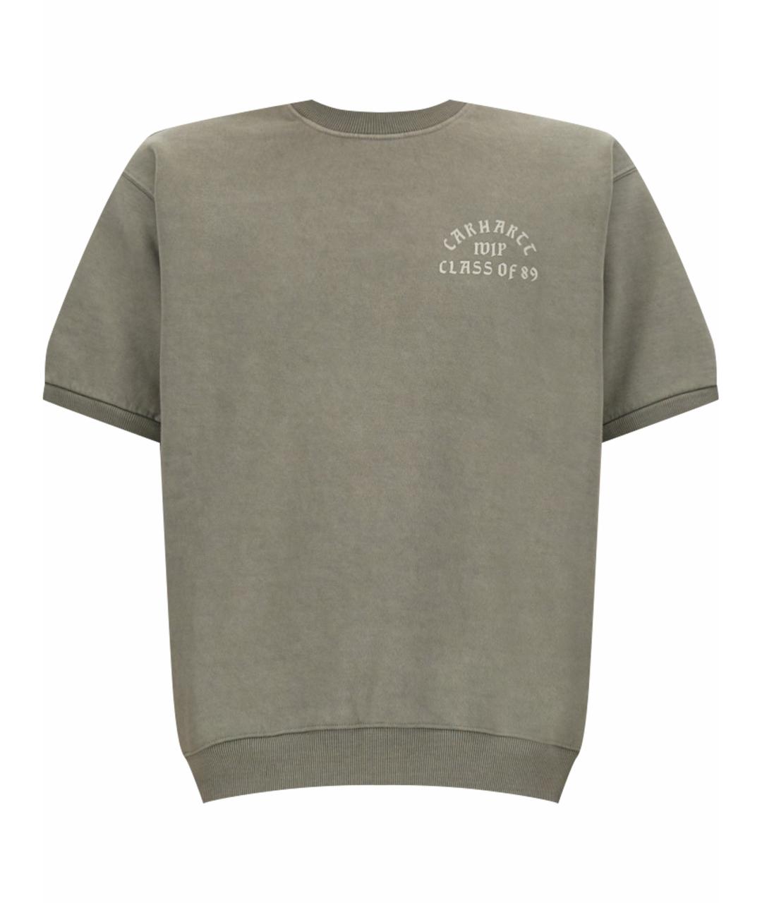 CARHARTT WIP Серая хлопковая футболка, фото 1