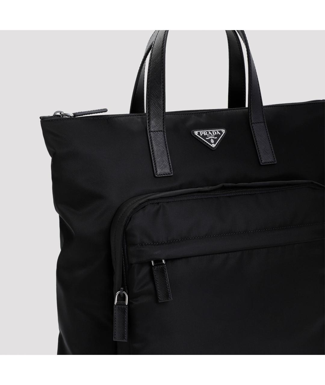 PRADA Черный рюкзак, фото 4