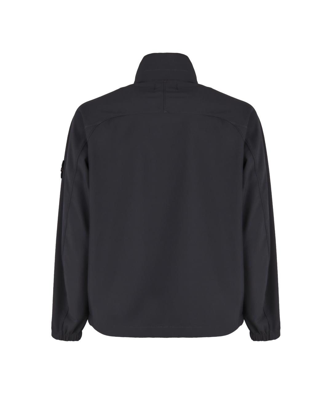 STONE ISLAND Синяя синтетическая куртка, фото 2