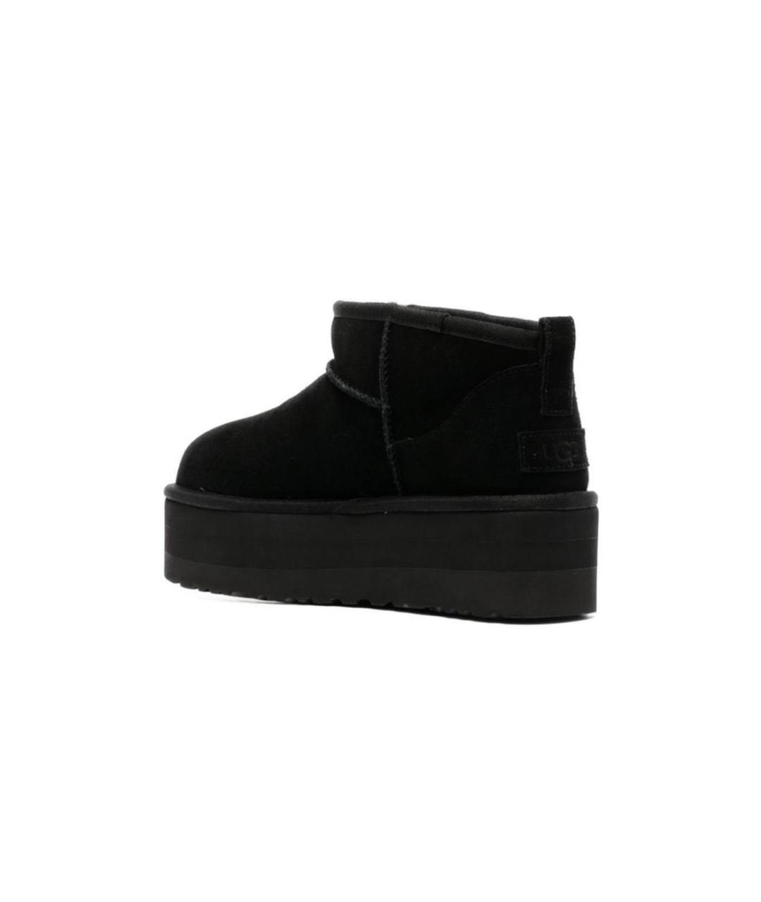 UGG AUSTRALIA Черные замшевые ботинки, фото 4