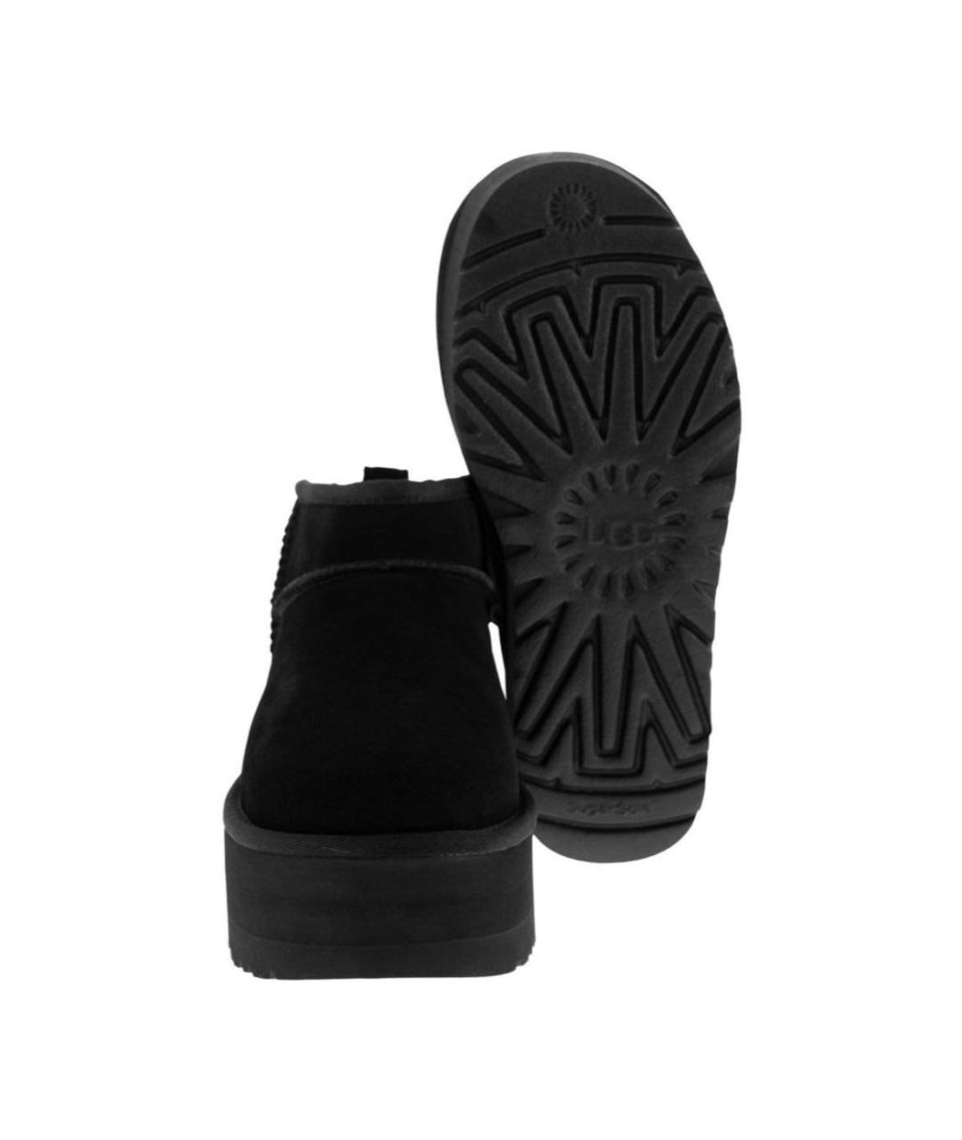 UGG AUSTRALIA Черные замшевые ботинки, фото 2