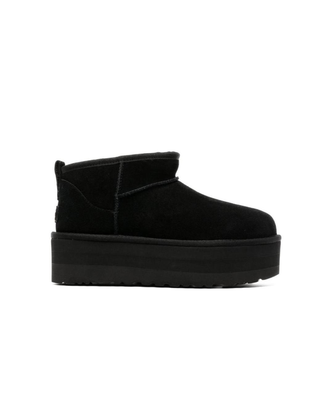 UGG AUSTRALIA Черные замшевые ботинки, фото 6