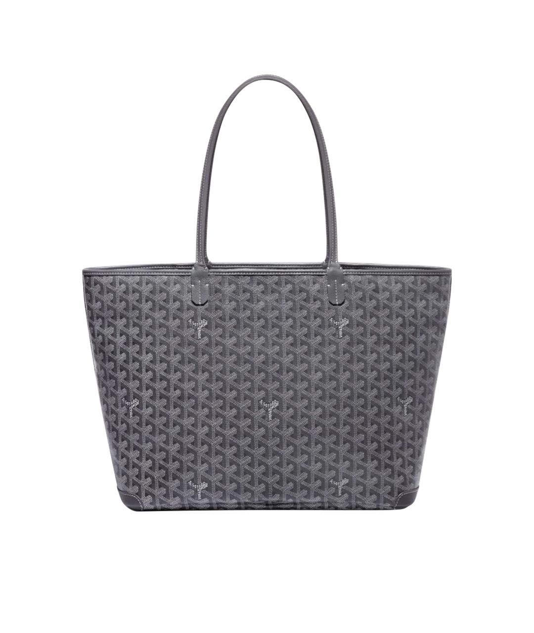 GOYARD Серая кожаная сумка тоут, фото 1