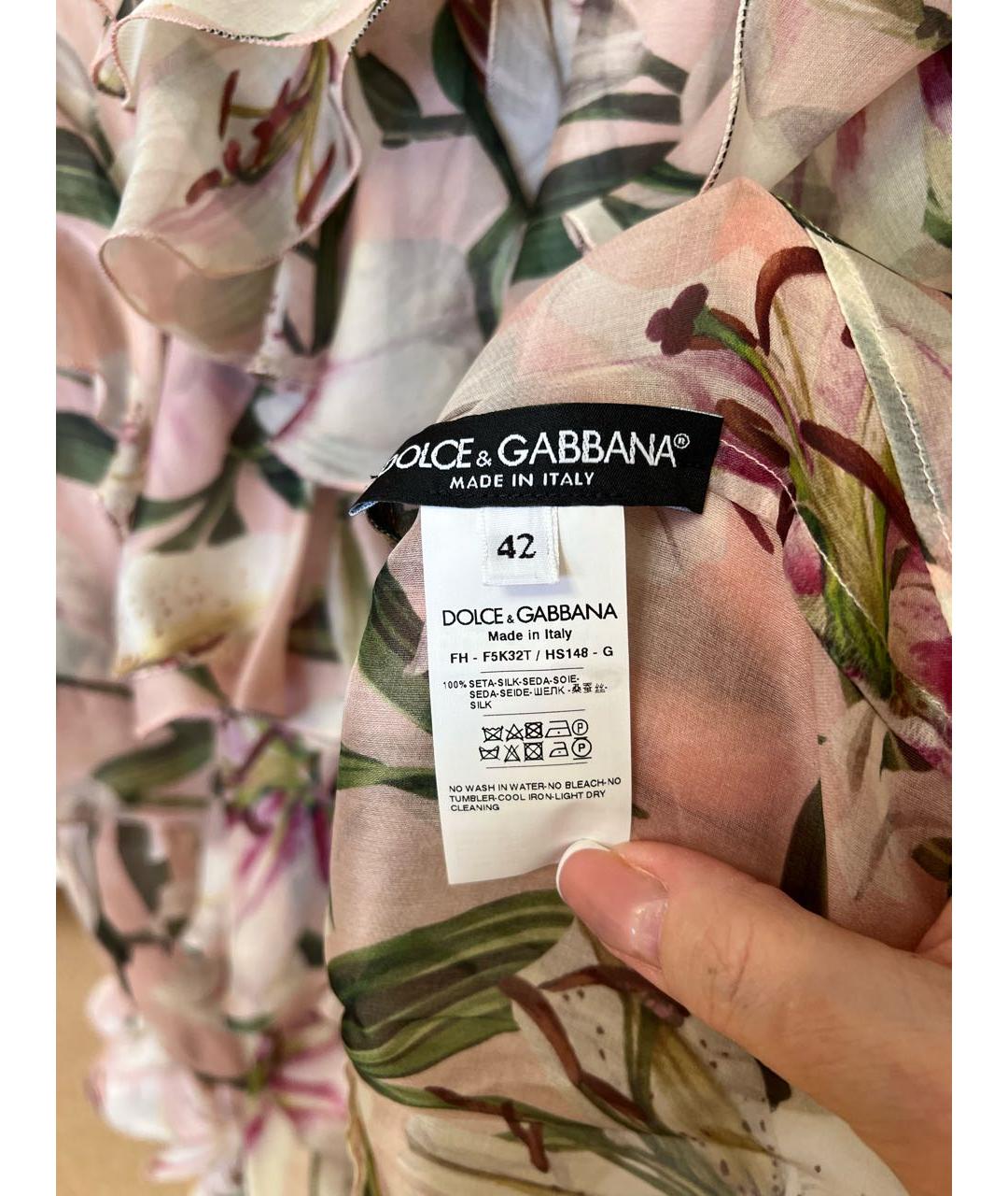 DOLCE&GABBANA Шелковая блузы, фото 5