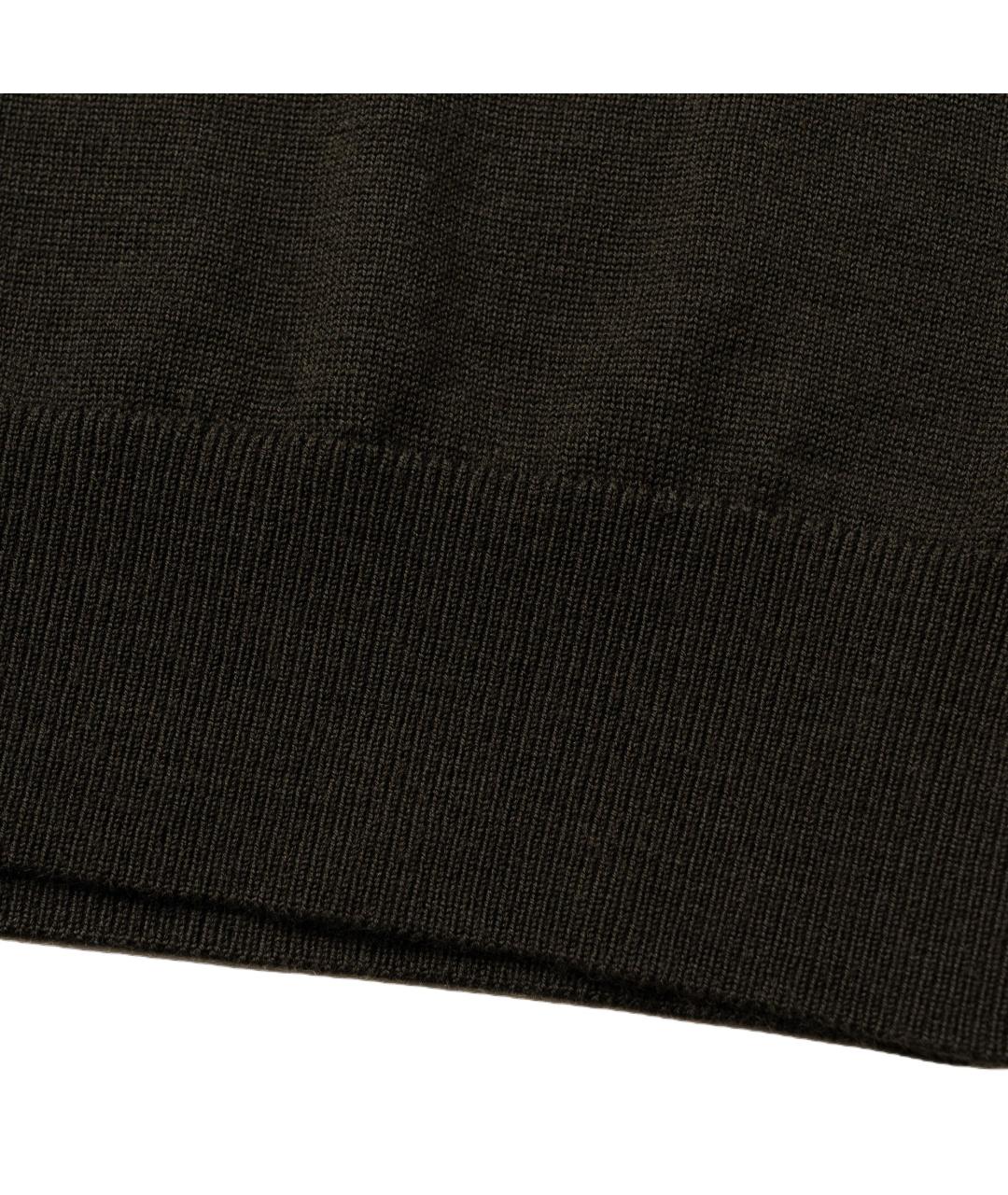 BURBERRY Зеленый шерстяной джемпер / свитер, фото 5