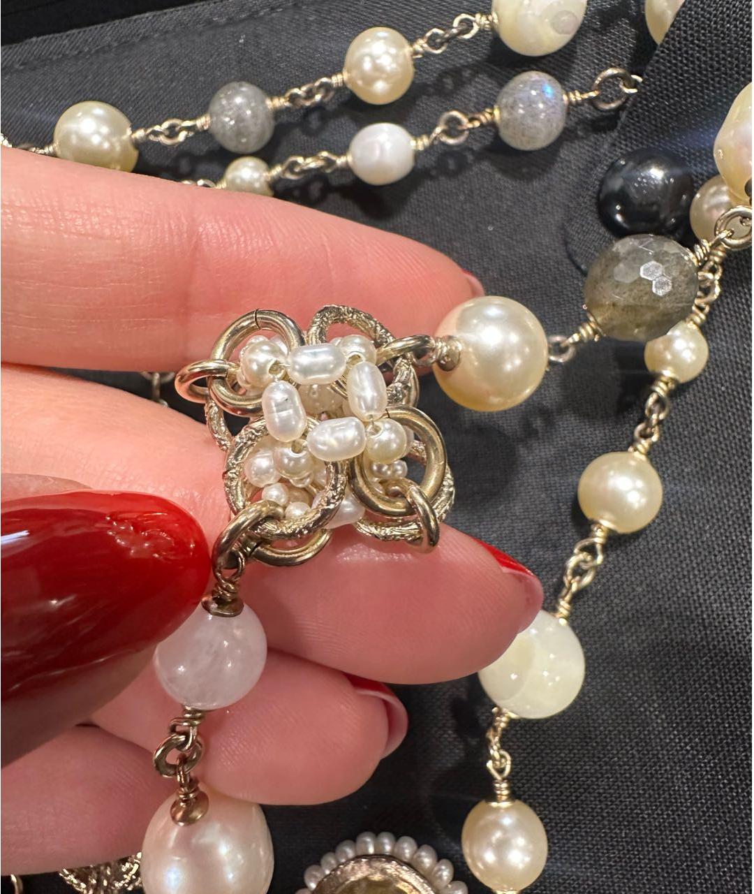 CHANEL Золотое жемчужное колье, фото 4
