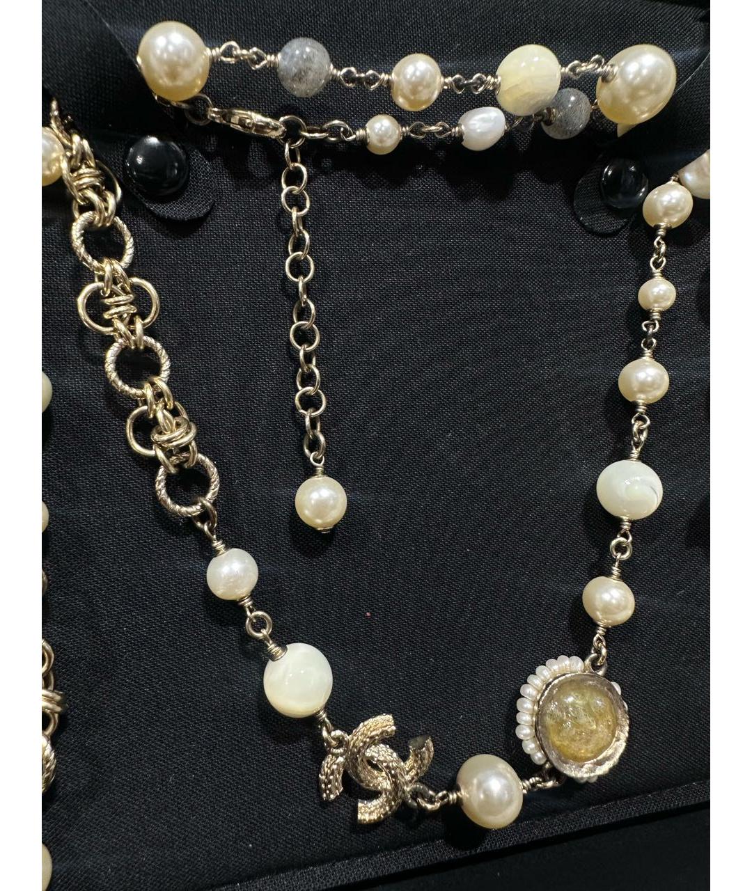 CHANEL Золотое жемчужное колье, фото 2